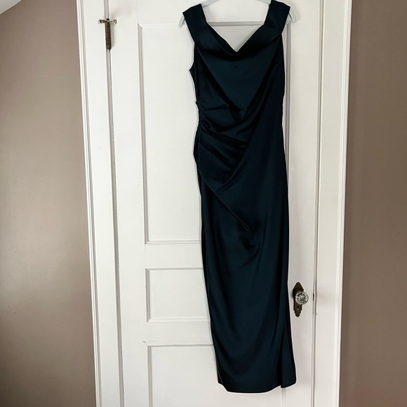 MILLY Ally Off-the-Shoulder Gown in Italian Stretch Satin - Picture 5 of 14